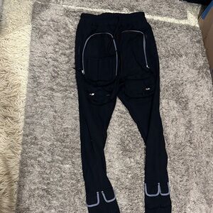 Kids Black Cargo Pants